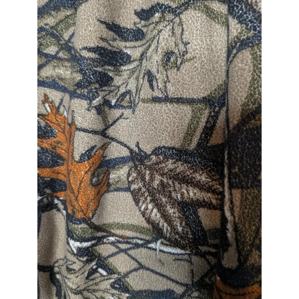 Vtg Fruit Of The Loom Mens Pajama Pants Camo Medium Hunting Baselayer Drawstring